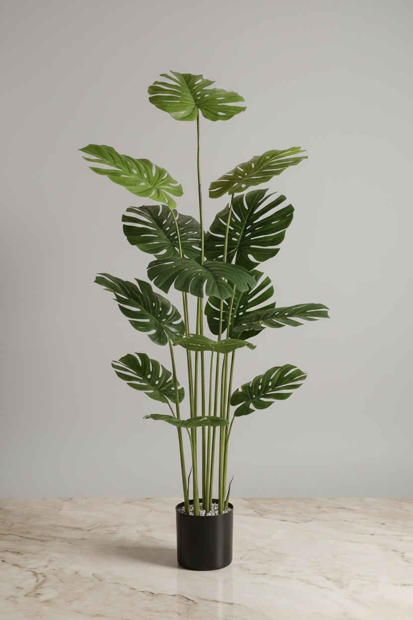 Artificial Monstera Plant with Pot | Eden Plants